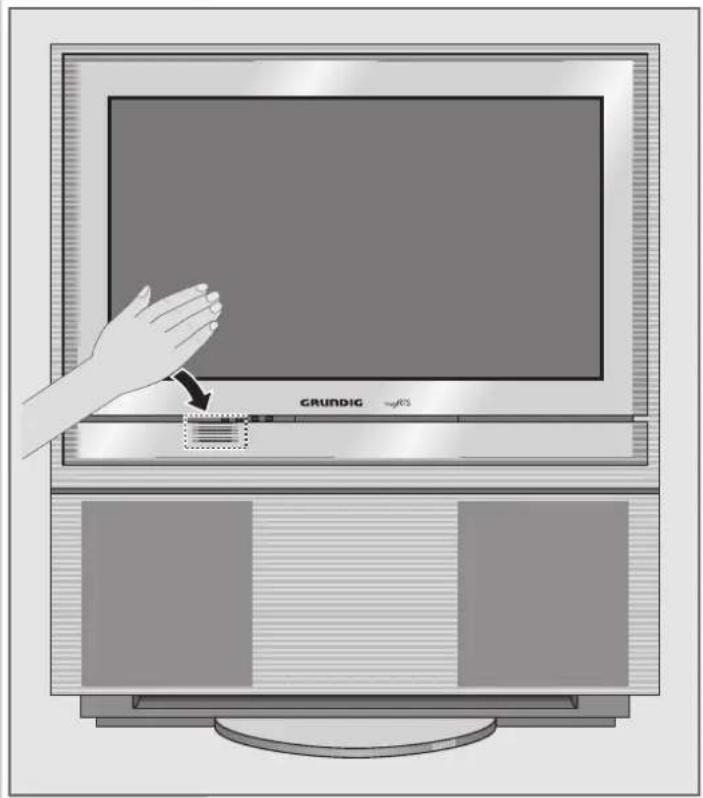 GRUNDIG MFW 82 720 9 DVD - Automatisch openen van de afdekking van het bedieningselement - 2