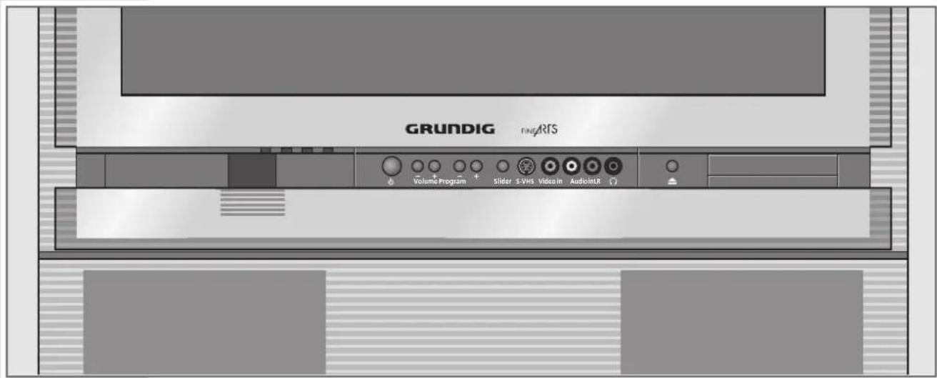 GRUNDIG FINGARTS Volume Program Slider S-VHS Vidcoln AudioIntR