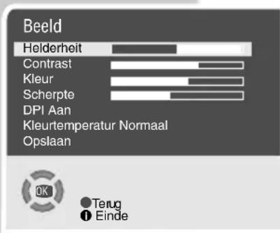 GRUNDIG MFW 70-2501 8 - Beeldinstellingen - 1