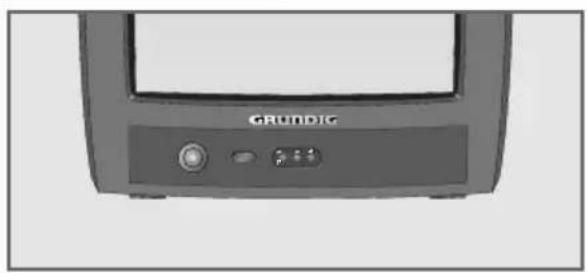 GRUNDIG T 55-4201 - De voorkant van het televisietoestel - 1