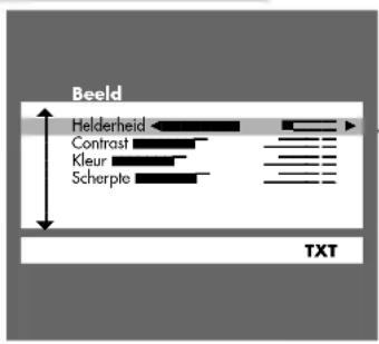 Beeld Helderheid Contrast Kleur Scherpte TXT