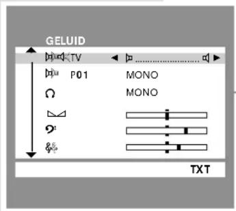 GELUID TV P01 MONO ON MONO 9 & TXT