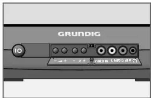 GRUNDIG 10 + - P + VIDEO IN L AUDIO IN R