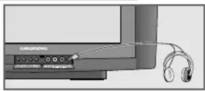 GRUNDIG ST 70-2410 - Geluidsinstellingen voor de hoofdtelefoon kiezen - 1