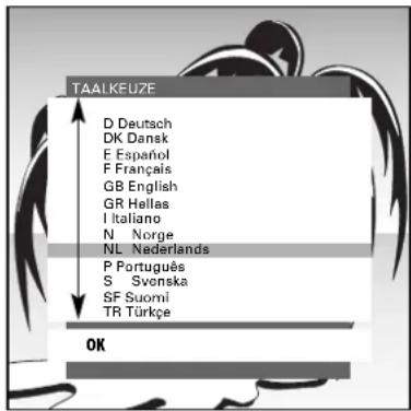 TAAIKEUZE D Deutsch DK Dansk E Español F Français GB English GR Hellas I Italiano N. Norge NL Nederlands P Português S Svenska SF Suomi TR Türkçe OK