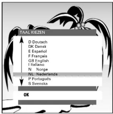TAAL KIEZEN D Deutsch DK Dansk E Español F Français GB English I Italiano N Norge NL Nederlands P Português S Svenska OK