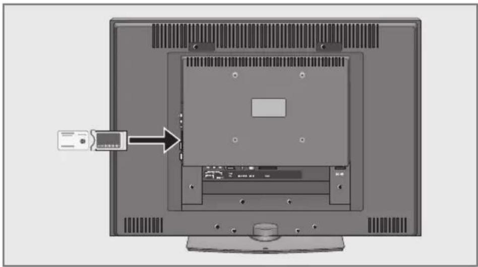 GRUNDIG Vision 3 37 3831 T - Common Interface inschuiven - 1