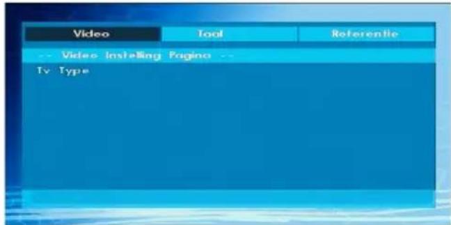 Video Tool Referentie -- Video Instelling Pagoio -- Tv Type