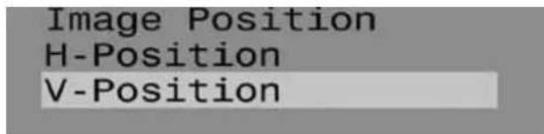 Image Position H-Position V-Position