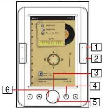 Difrnce EB500TFT - Regelen van het afspelen van muziek - 1