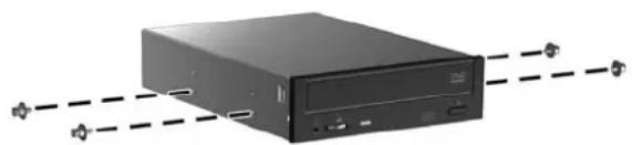 HP Z660 - Een optische drive installeren (mini-towerconfiguratie) - 1