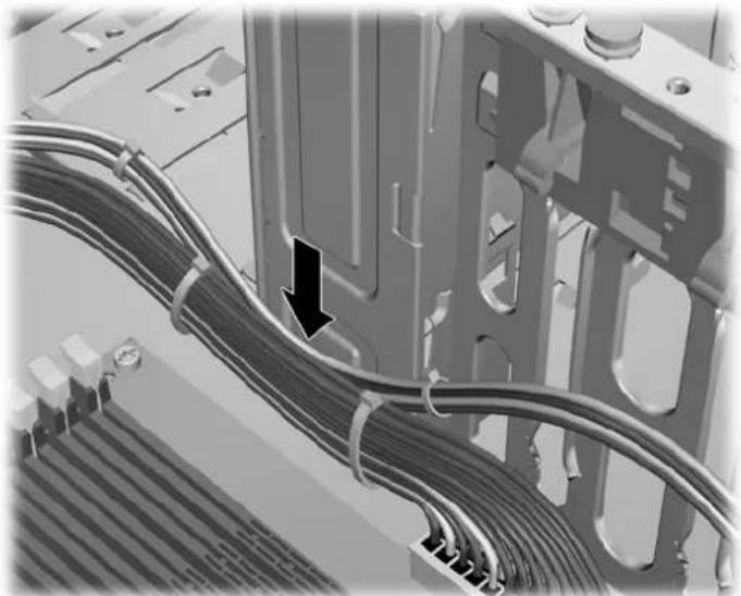 HP Z660 - De ventilatiegeleider installeren (alleen Z400) - 1