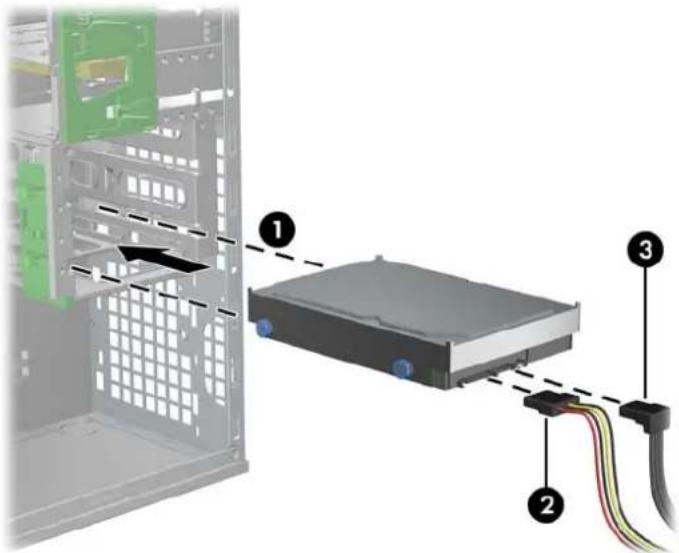 HP Z660 - Een HDD in een HP Z400-werkstation installeren - 5