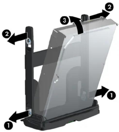 HP Z660 - Een HDD in een HP Z600- of Z800-werkstation installeren - 1