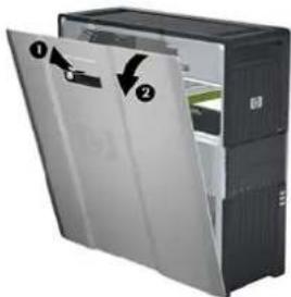 HP Z660 - Het workstation voorbereiden op de installatie van de onderdelen - 2