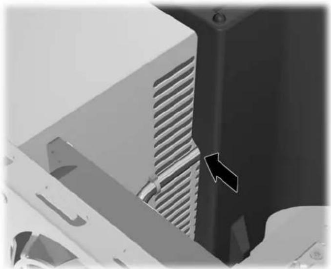 HP Z660 - De ventilatiegeleider installeren (alleen Z400) - 3