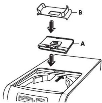 HP Pavilion media center M7370 - Een HP camera-dockingstation installeren - 1