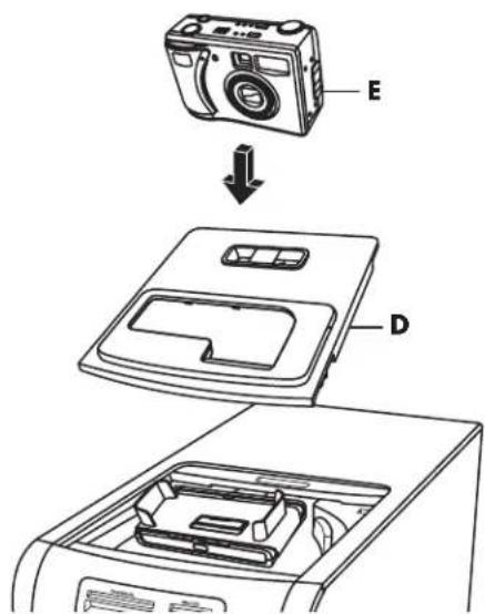 HP Pavilion media center M7370 - Een HP camera-dockingstation installeren - 3