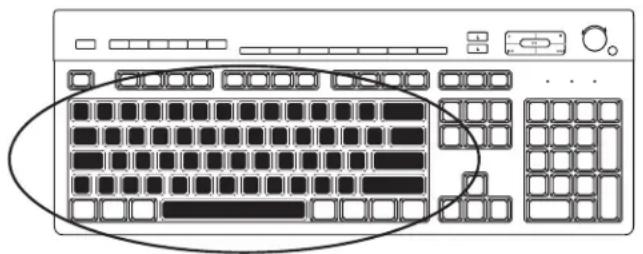 HP Pavilion 6210 - Alfanumerieke toetsen - 1