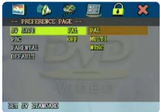 YAKUMO DVD Traveller 8.0 - Zet de TV Display mode in de juiste verhouding: - 25