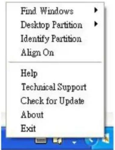 PHILIPS 229C4Q - Menu in systeemvak ingeschakeld - 1