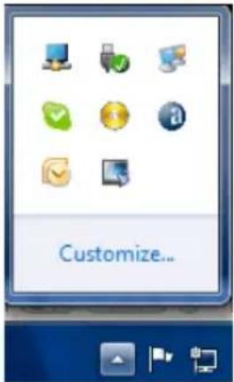 PHILIPS 221S3U - Het menu DisplayLink Manager weergeven - 1