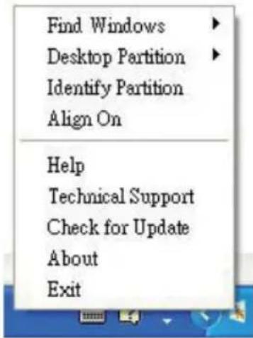 PHILIPS C240P4 - Menu in systeemvak ingeschakeld - 1