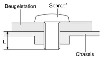 Beugelstation Schroef L Chassis