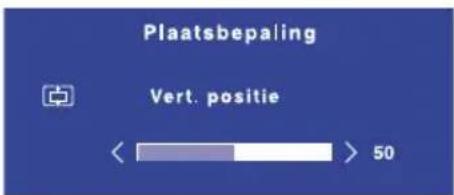 Plaatsbepaling Vert. positie < 50