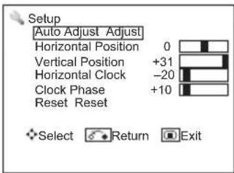 HITACHI UT37MX70E - ② "Setup" menu - 1