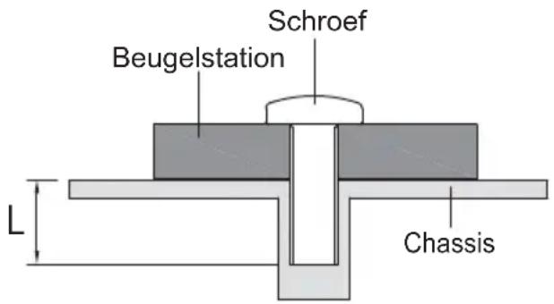 Schroef Beugelstation L Chassis