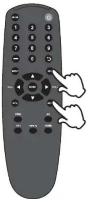MUTB 1 2 3 4 5 6 7 8 9 0 INPUT START VISA VISA YRPR HDMI