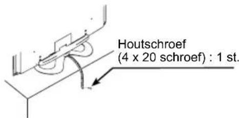Houtschroef (4 x 20 schroef) : 1 st.
