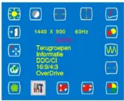 1440 X 900 60Hz Terugroepen Informatie DDC/CI 16:9/4:3 OverDrive