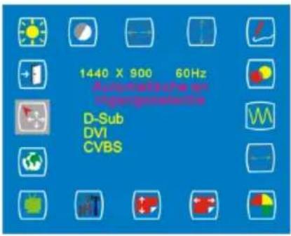 1440 X 900 60Hz Automatische gel Vegangemittelte D-Sub DVI CVBS