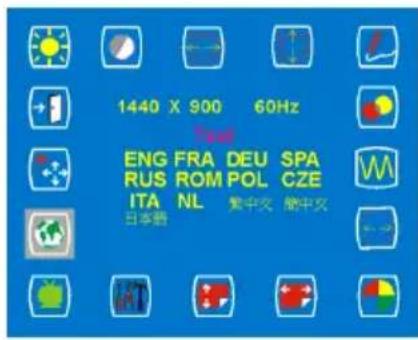 1440 X 900 60Hz ENG FRA DEU SPA RUS ROM POL CZE ITA NL 紫中文 首中文 日本語