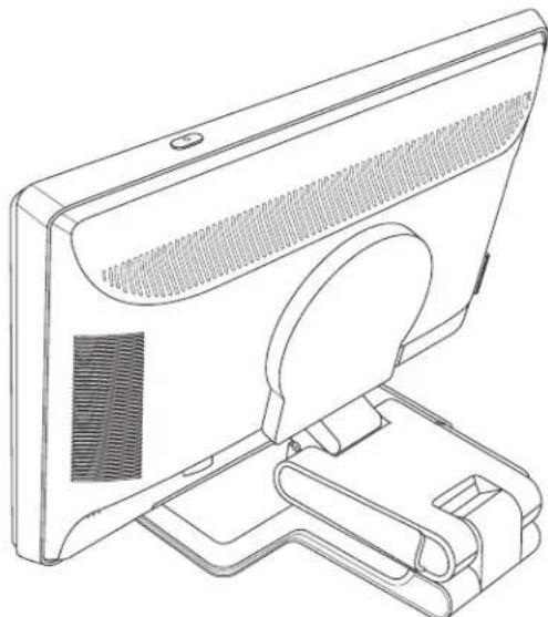 COMPAQ W2207 - De monitor met dubbel scharnier invouwen - 2