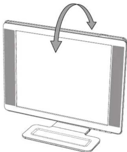 COMPAQ W2207 - De kantelhoek aanpassen - 1