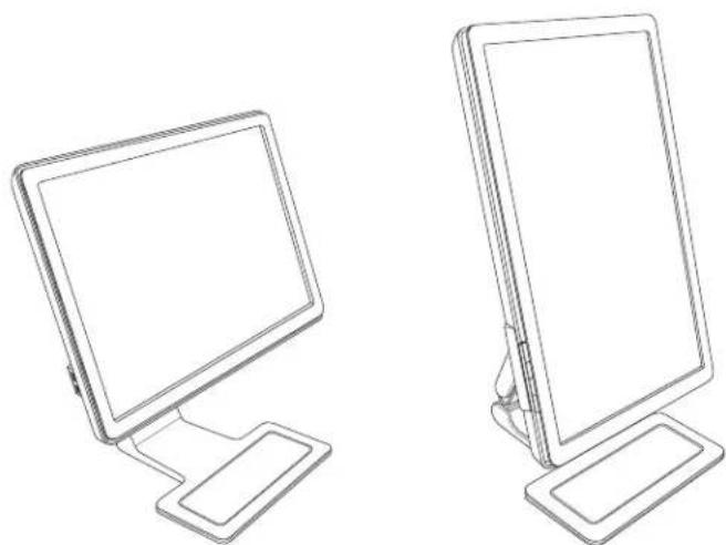 COMPAQ W2207 - De monitor draaien (alleen bepaalde modellen) - 3