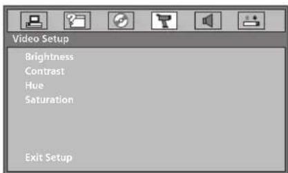 SILVERCREST KH2365 - Menu VIDEO SETUP - 1