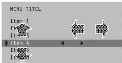 MENU TITEL Item 1 Item 2 Item 3 Item 4 Item 5 Item 6