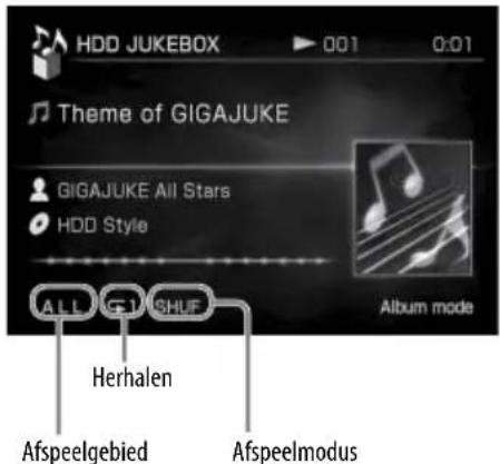 HDD JUKEBOX 0:01 0:01 Theme of GIGAJUKE GIGAJUKE All Stars HDD Style ALL SHUF Herhalen Afspeelgebied Afspeelmodus Album mode