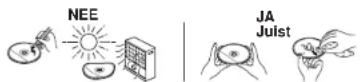 SHARP XL-MP9H - ■Verzorging van discs - 1