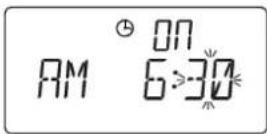 AKAI AMP120 - Om de TIMER voor het eerst in te stellen. - 3
