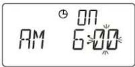 AKAI AMP120 - Om de TIMER voor het eerst in te stellen. - 2