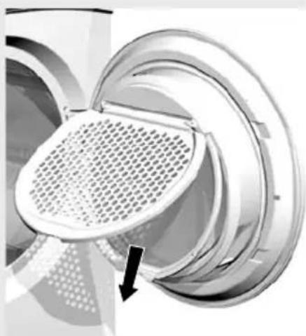 SMEG DRY63CS - Reiniging van het pluizenfilter - 2