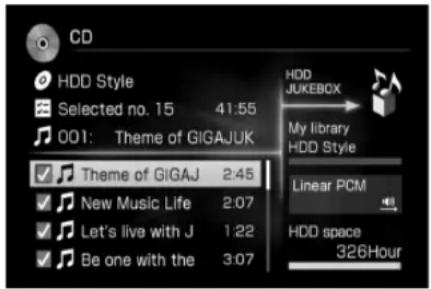 SONY NAC-HD1 - Afzonderlijke tracks selecteren en opnemen - 1
