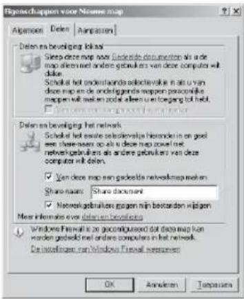 Eigenchappen voor Nourse map Ageneen Delen Ampassen Delen na beveiging linkai Sleep deze map now (lackde de documents) als u de map alleen met andere gebruiken van deze computer will delen. Schaekt het onderliegende selectieve is also van deze map en de onderliegende mappen persoonlijke mapken wals en zode alleen u en begang tot held. Delen na beveiging het network Schaekt het eerste beselvoljes hierende is en geel een share-aaten op alu u deze map ovoel net netvergebruikers als andere gebruiken van deze computer will delen. ✓ Van deze map van gedeelds netveelmap maken Share naam: Share document ✓ Netvergebruiken gegen zijn bestanden zijnjeen Meer informes over delen bevoijsen Windows Firewall is zo geomplasured dat deze map kan worden gedeeld met andere computers in het network. De installigen van Windows Firewall werden OK Annulien ToPassen