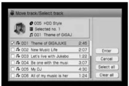 SONY NAC-HD1 - Voorbeeld: Track 3 ("C") verplaatsen naar positie 2 - 2