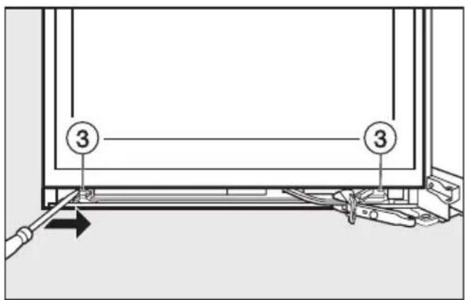 MIELE KFN 14923 SDE ED - Het terugplaatsen van de onderste deursluitingsdemper - 3